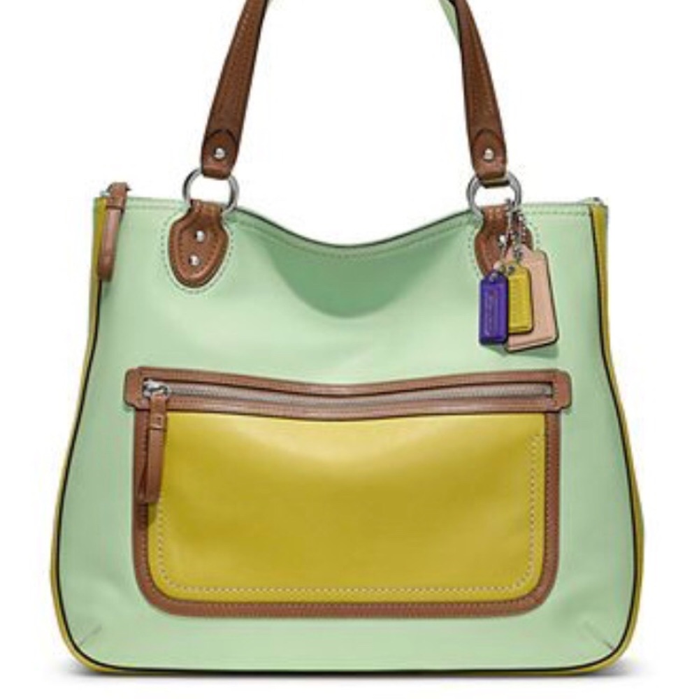 Coach poppy hallie colorblock